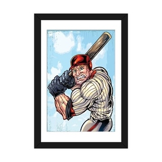 ICanvas "Baseball Player Mascot" By Flyland Designs - Bed Bath & Beyond ...